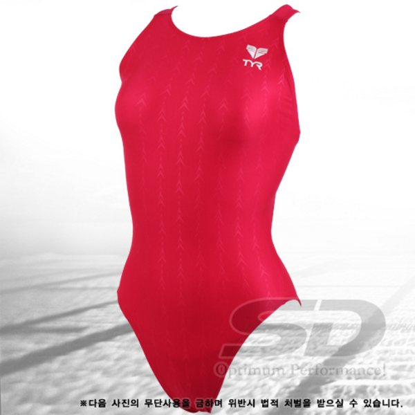 티어/여자선수용 수영복 TCFM514-RED/일반브라캡증정
