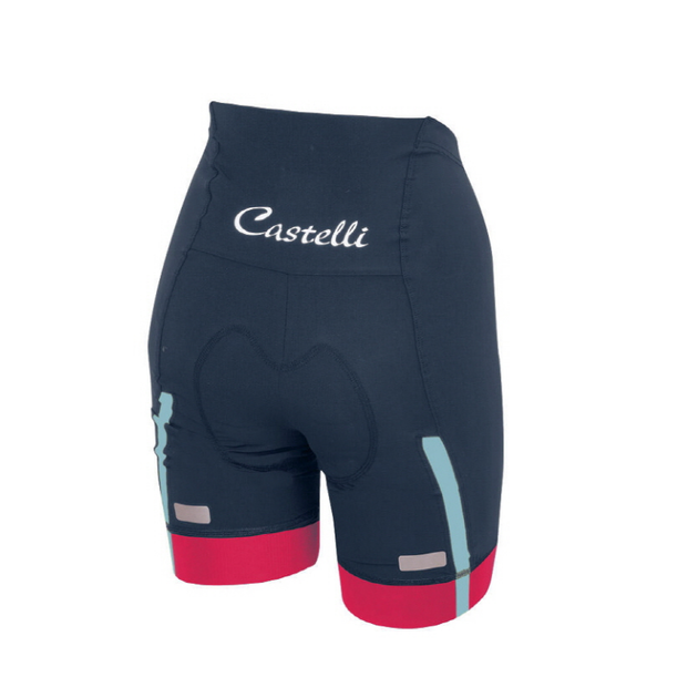 Castelli/ velocissima short 여성(네이비/라즈베리)